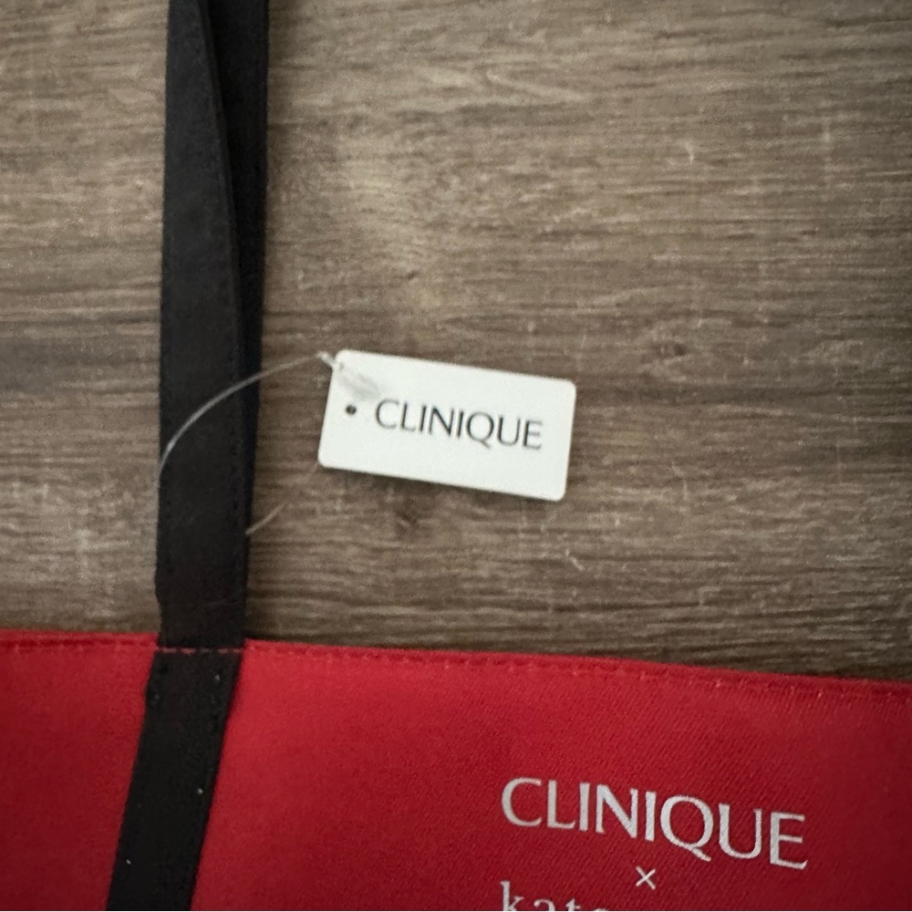 Kate Spade x Clinique Red/Pink Tote Bag • Hello Gorgeous - Picture 3 of 7